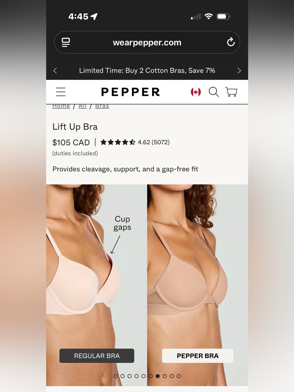 Pepper bra- 2 available 36B and 38B